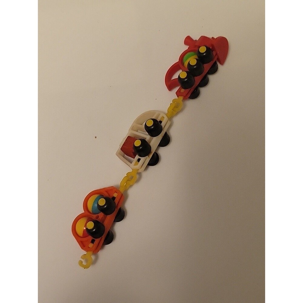 Empire TEENY TINY TRAINS 1977 3 part train Vintage Train Set Colorful